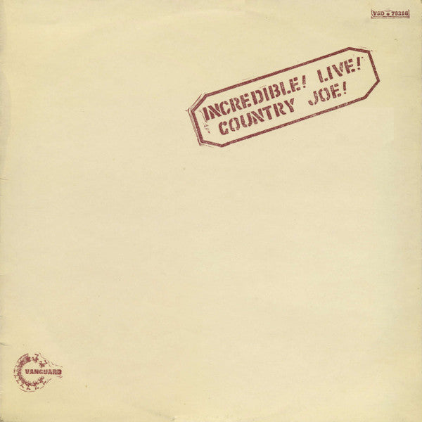 incredible ! live ! (lp)