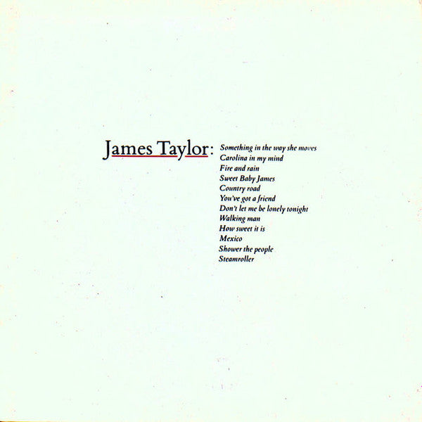 james taylor's greatest hits (lp)