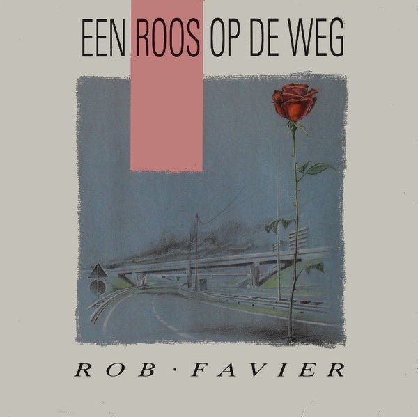 een roos op de weg