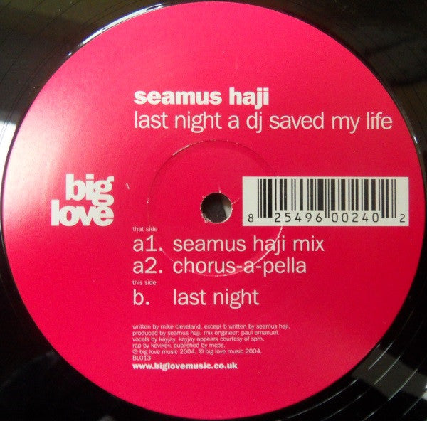 last night a dj saved my life (12inch maxi)