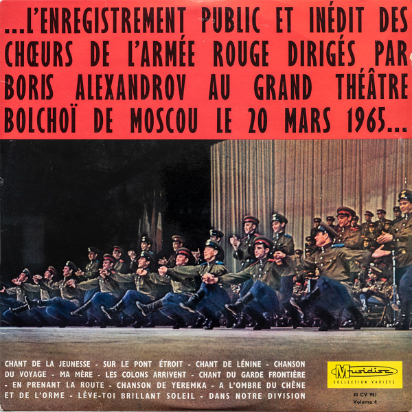 les choeurs de l’armée rouge au grand théâtre bolchoï – volume 4