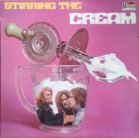 stirring the cream