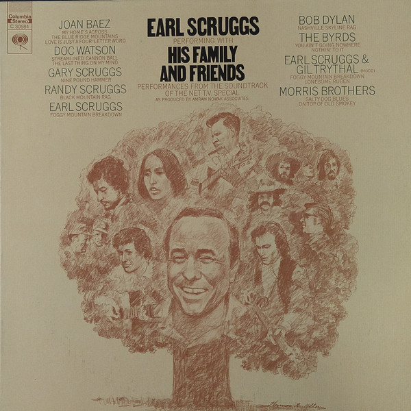 earl scruggs performing with his family and friends