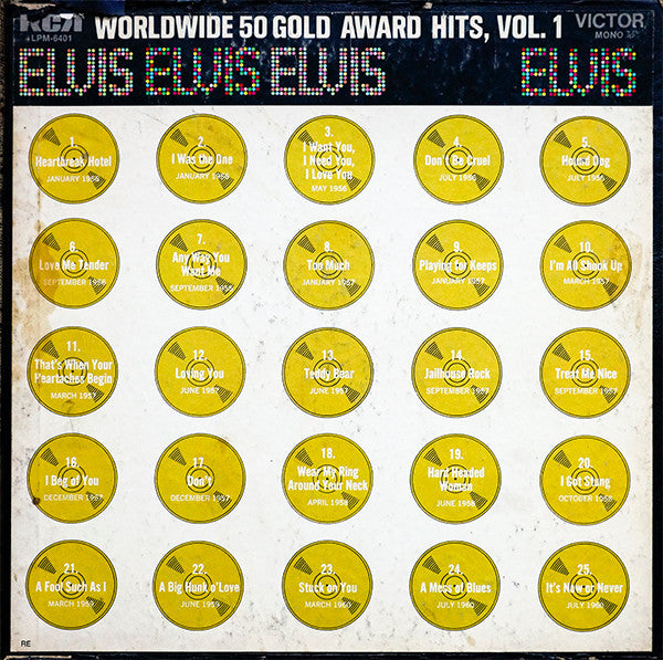 worldwide 50 gold award hits, vol. 1 (4lp box)