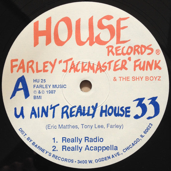u ain't really house (12inch)