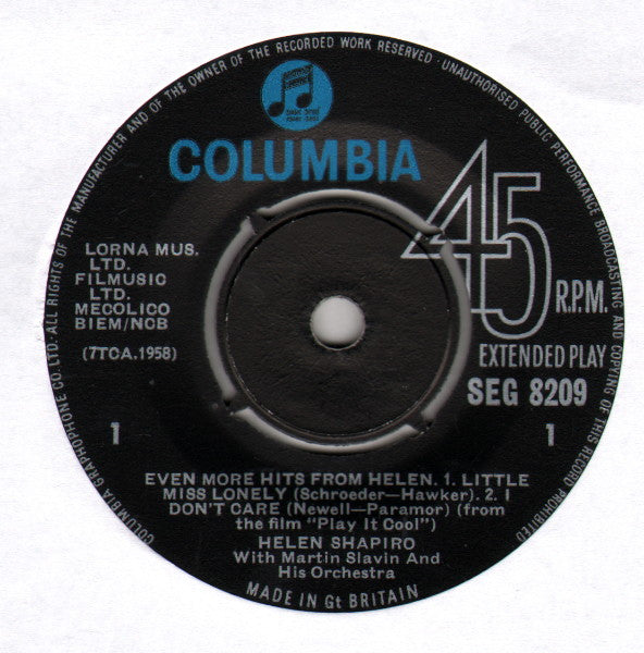 even more hits from helen (7inch single)