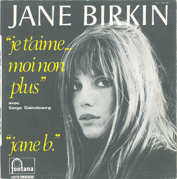 je t'aime moi non plus (7inch single)