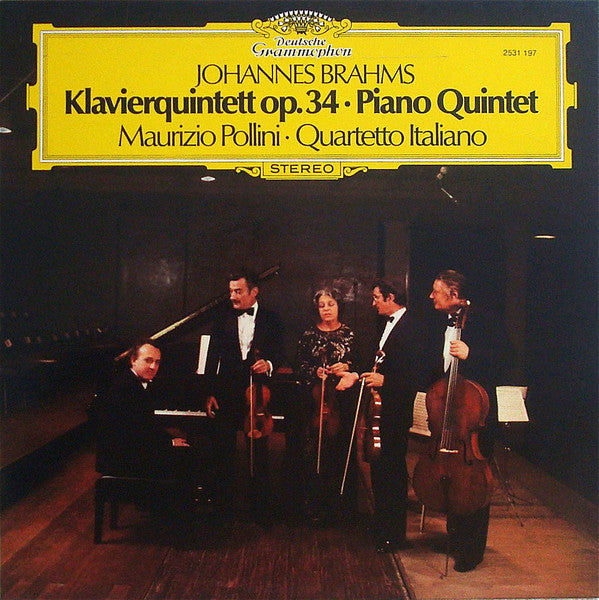 maurizio pollini · quartetto italiano - klavierquintett op. 34 ·  piano quintet