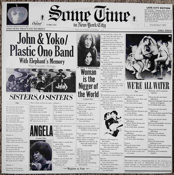 some time in new york city 2xlp, album, re, los