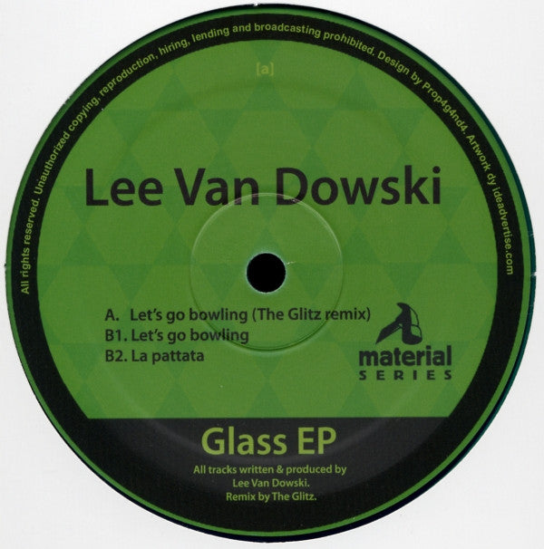 glass ep (12",ep,33 ⅓ rpm,45 rpm)