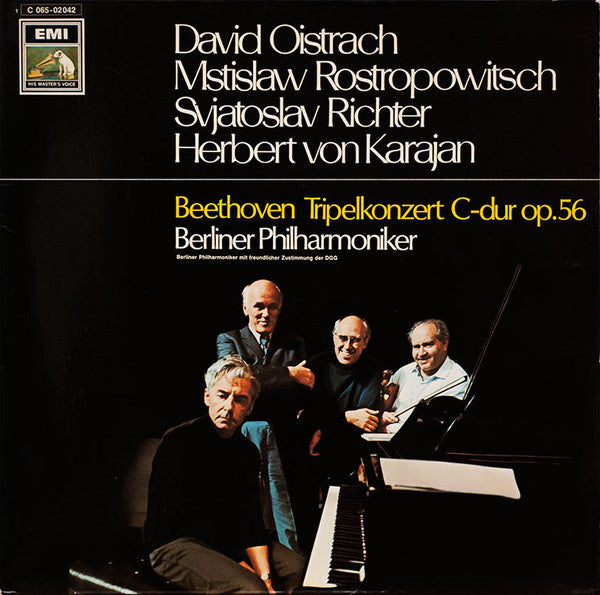 berliner philharmoniker, david oistrach, mstislav rostropovich, sviatoslav richter, herbert von karajan - tripelkonzert c-dur op.56