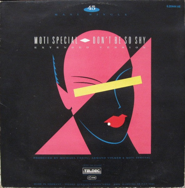 don't be so shy (extended version) (12,45 rpm,maxi-single,stereo)