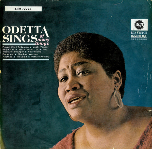 odetta sings of many things