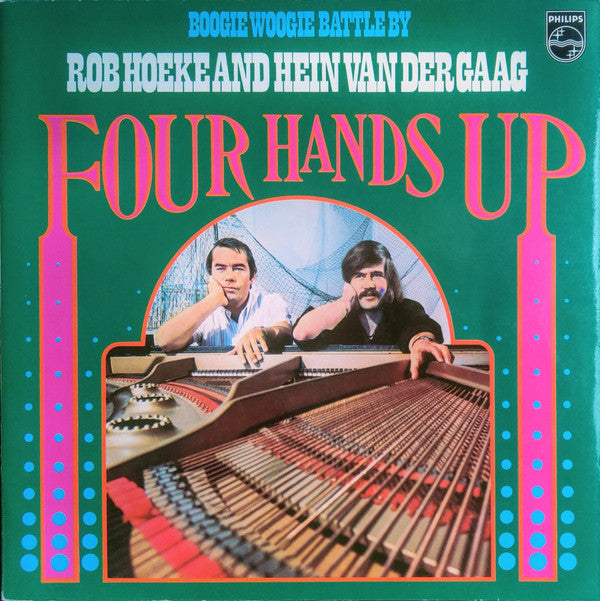 four hands up