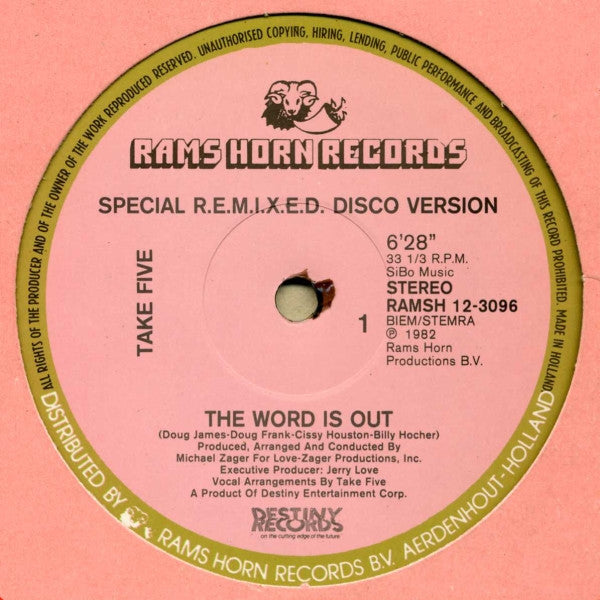 the word is out (special r.e.m.i.x.e.d. disco version)   reaching out for love