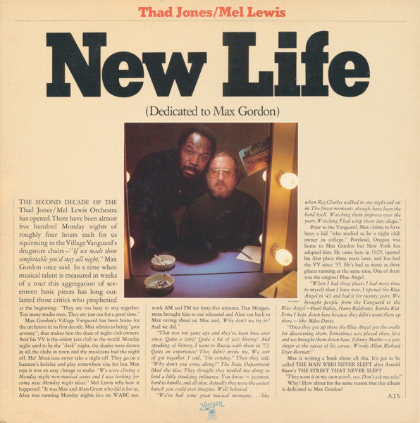 new life (dedicated to max gordon)