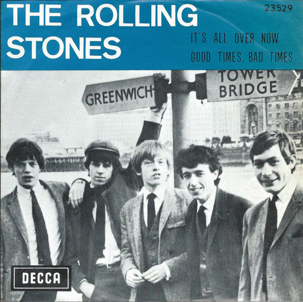 it's all over now   good times, bad times (7inch single-near mint)