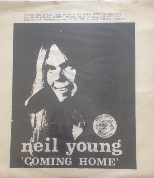 neil young – coming home vg bootleg