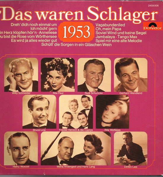 das waren schlager 1953
