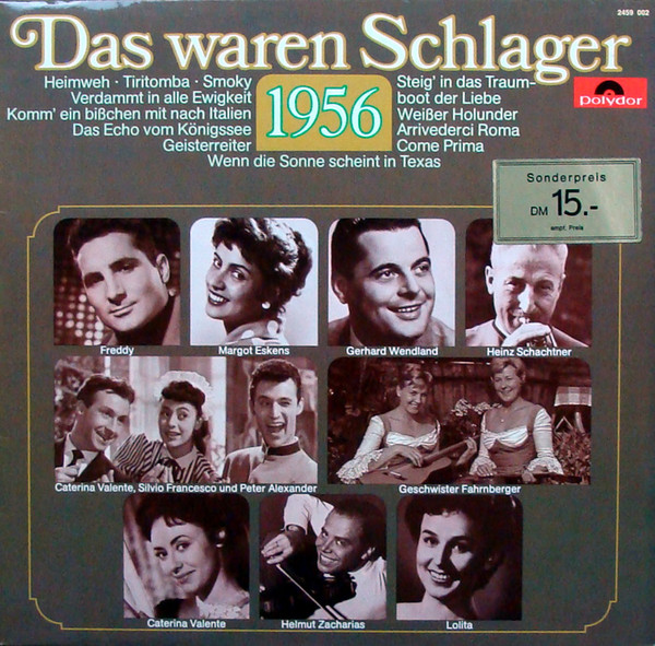 das waren schlager 1956