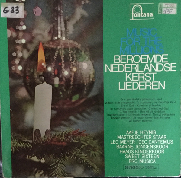 music for the millions: beroemde nederlandse kerstliederen
