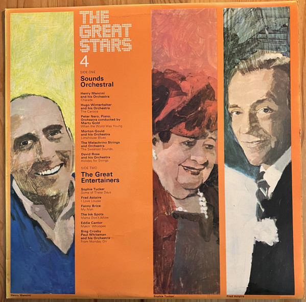 the great stars (the golden years of show business), record 4, sounds orchestral (side 1), the great entertainers (side 2)