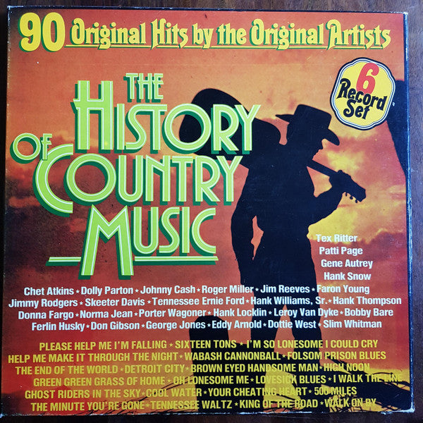 the history of country music: 90 original hits by the original artists