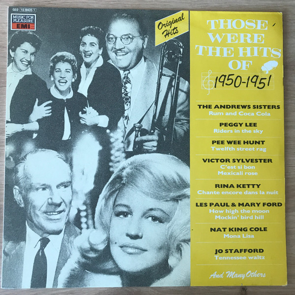 those were the hits of 1950-1951