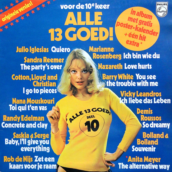 voor de 10e keer alle 13 goed!
