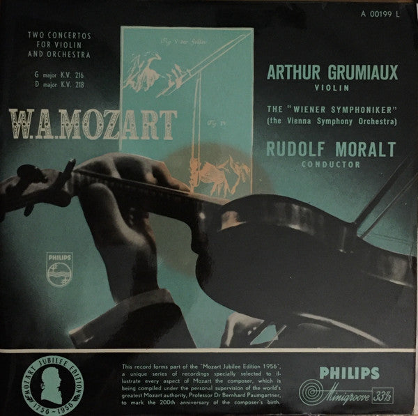 two concertos for violin & orchestra, g major k.v. 216, d major k.v. 218